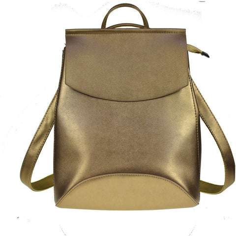 Quality Trapeze Faux Leather Backpack - Glam Up Accessories