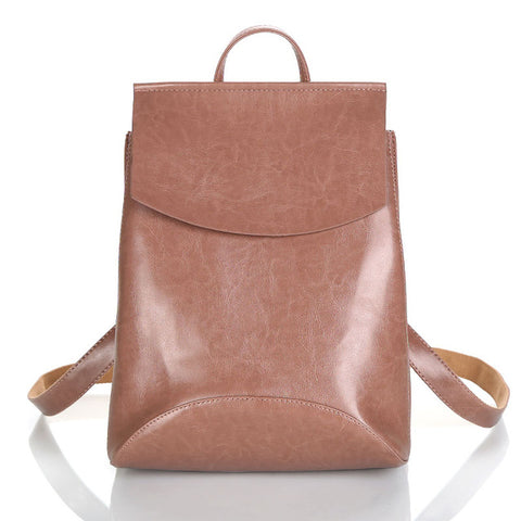 Quality Trapeze Faux Leather Backpack - Glam Up Accessories