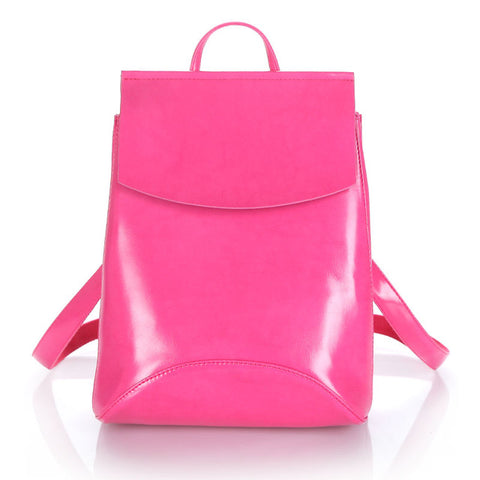 Quality Trapeze Faux Leather Backpack - Glam Up Accessories