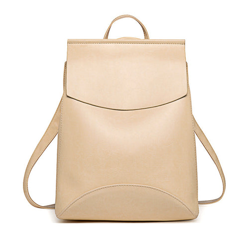 Quality Trapeze Faux Leather Backpack - Glam Up Accessories