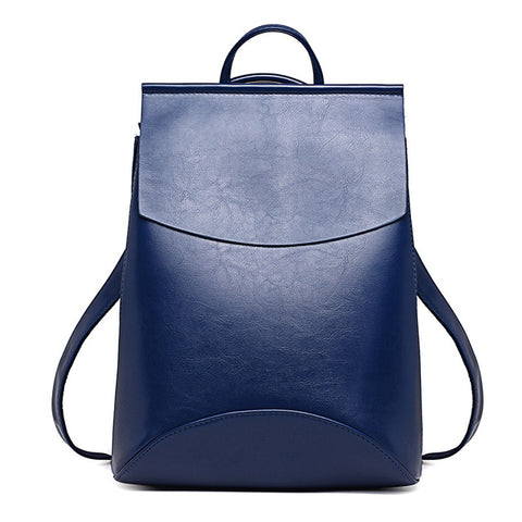 Quality Trapeze Faux Leather Backpack - Glam Up Accessories