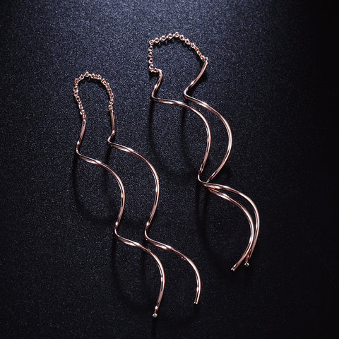 Spiral Line Earrings - Glam Up Accessories