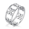 Image of Stainless Steel Five Petals Patterned Ring - Glam Up Accessories