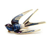 Image of Enamel Swallow Brooch - Glam Up Accessories