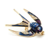 Image of Enamel Swallow Brooch - Glam Up Accessories