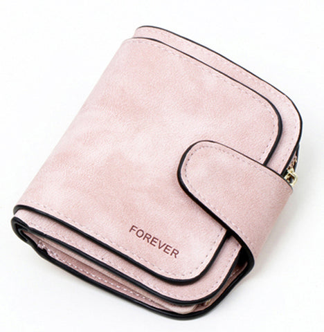 Elegant Faux Leather Tri-fold Clutch Purse - Glam Up Accessories