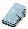 Image of Elegant Faux Leather Tri-fold Clutch Purse - Glam Up Accessories