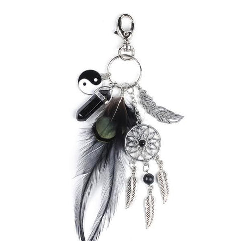 Natural Stone Dream-catcher Charms Key Chain - Glam Up Accessories