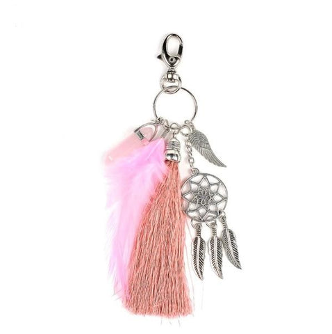 Natural Stone Dream-catcher Charms Key Chain - Glam Up Accessories