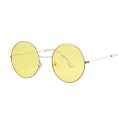 Vintage Round Metal Frame Sunglasses