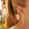 Image of Long Chain Tassel Earrings - Glam Up Accessories