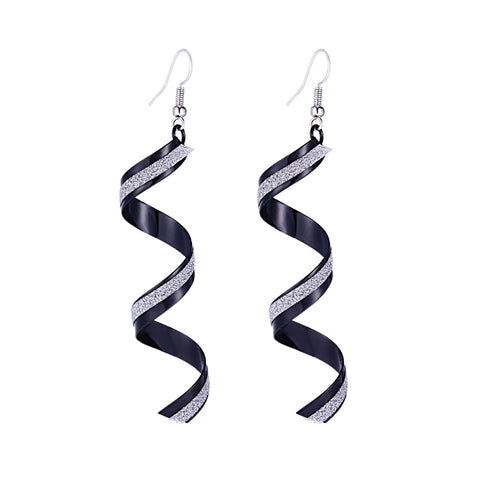 Fashionable Spiral Dangle Earrings - Glam Up Accessories