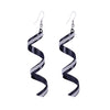 Image of Fashionable Spiral Dangle Earrings - Glam Up Accessories