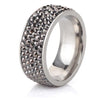 Image of Crystal Lined Stainless Steel Ring - Glam Up Accessories