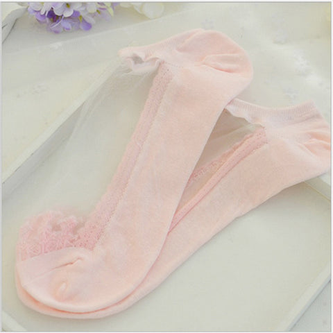 Soft Sheer Lace Ruffle Ankle Socks - Glam Up Accessories