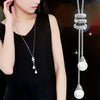 Image of Long Chain Maxi Collar Pendant Statement Necklace - Glam Up Accessories