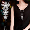 Image of Long Chain Maxi Collar Pendant Statement Necklace - Glam Up Accessories