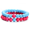 Image of 2Pcs Natural Stone Yin Yang Beaded Bracelet - Glam Up Accessories