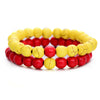 Image of 2Pcs Natural Stone Yin Yang Beaded Bracelet - Glam Up Accessories