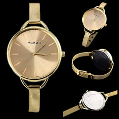 Luxury Stainless Steel Clock Watch - Glam Up Accessories