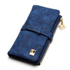 Image of Drawstring Faux Leather Zipper Wallet - Glam Up Accessories