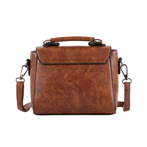 Vintage PU leather Messenger Bag - Glam Up Accessories