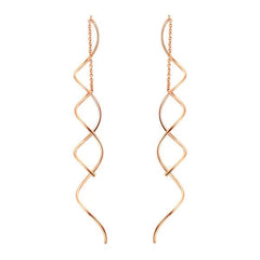 Spiral Line Earrings - Glam Up Accessories