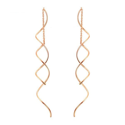 Spiral Line Earrings - Glam Up Accessories