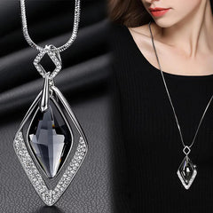Long Maxi Statement Pendant Necklace - Glam Up Accessories