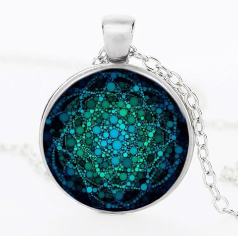 Flower of Life Chakra Pendant Necklace - Glam Up Accessories