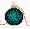 Image of Flower of Life Chakra Pendant Necklace - Glam Up Accessories