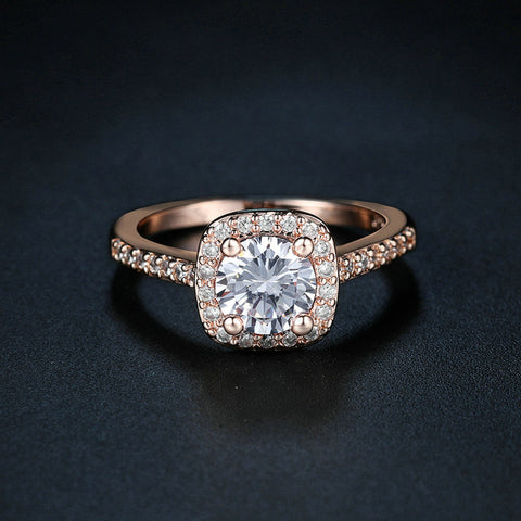 Exquisite Bijoux Square Cubic Zirconia Ring - Glam Up Accessories