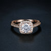 Image of Exquisite Bijoux Square Cubic Zirconia Ring - Glam Up Accessories