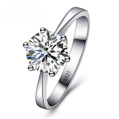 925 Sterling Silver Cubic Zirconia Ring - Glam Up Accessories