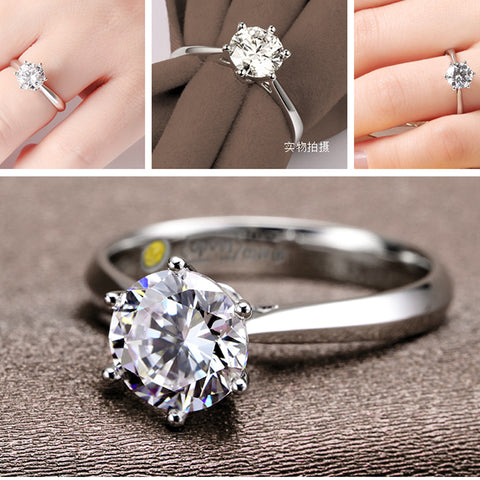 925 Sterling Silver Cubic Zirconia Ring - Glam Up Accessories