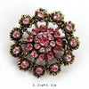 Image of Vintage Rhinestones Flower Brooch - Glam Up Accessories