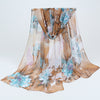 Image of Long Chiffon Floral Scarf - Glam Up Accessories