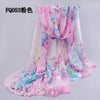 Image of Long Chiffon Floral Scarf - Glam Up Accessories