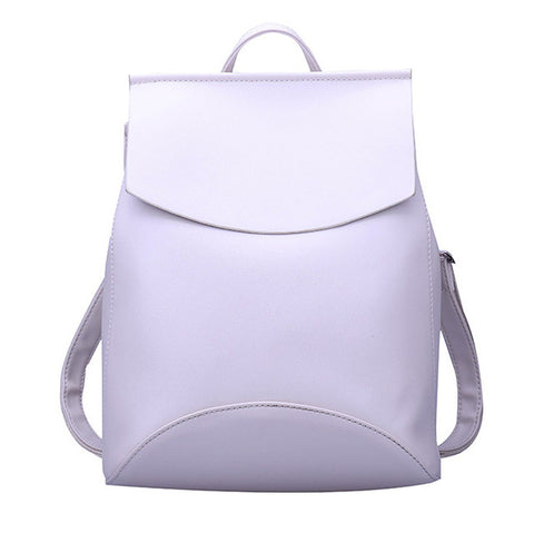 Quality Trapeze Faux Leather Backpack - Glam Up Accessories