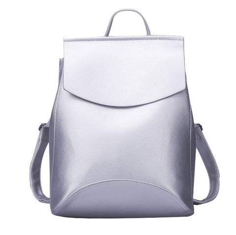 Quality Trapeze Faux Leather Backpack - Glam Up Accessories