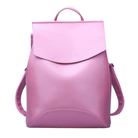 Quality Trapeze Faux Leather Backpack - Glam Up Accessories