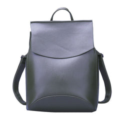 Quality Trapeze Faux Leather Backpack