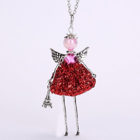 Cute Dressed Doll Pendant Necklace - Glam Up Accessories