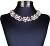 Image of Elegant Simulated Pearl Necklace & Earrings Set - Glam Up Accessories