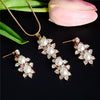 Image of Elegant Simulated Pearl Necklace & Earrings Set - Glam Up Accessories