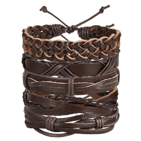 Vintage Multi-layer Leather Men's Bracelet