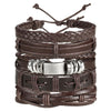 Image of Vintage Multi-layer Leather Men's Bracelet