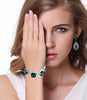 Image of Austrian Crystal Drop Bracelet & Earrings Set - Glam Up Accessories