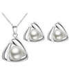 Image of Simulated Pearl Necklace, Earrings & Ring Set - Glam Up Accessories