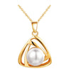 Image of Simulated Pearl Necklace, Earrings & Ring Set - Glam Up Accessories